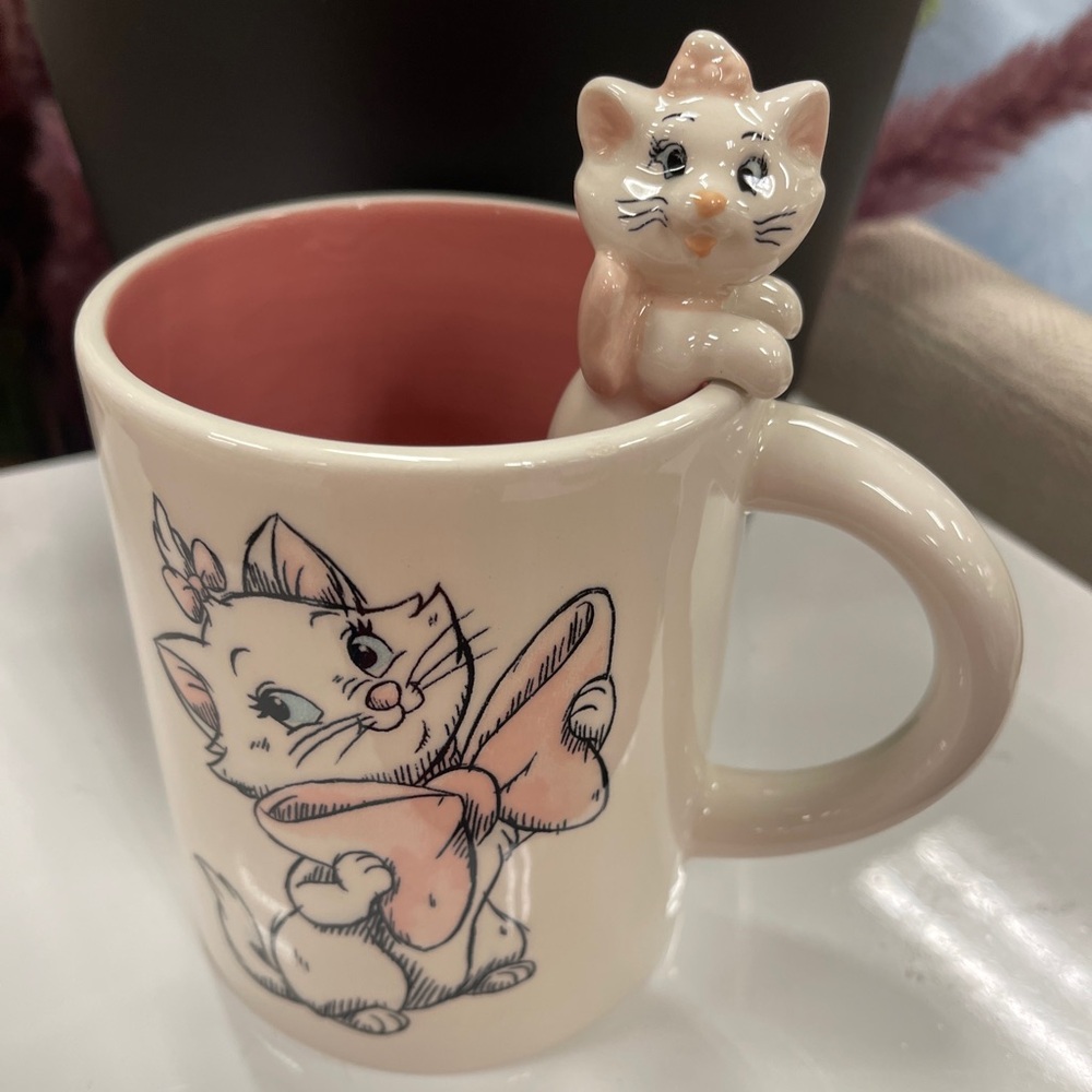 Disney Marie the Aristocats Ceramic Mug with Marie Ceramic Coffee Mug NEW